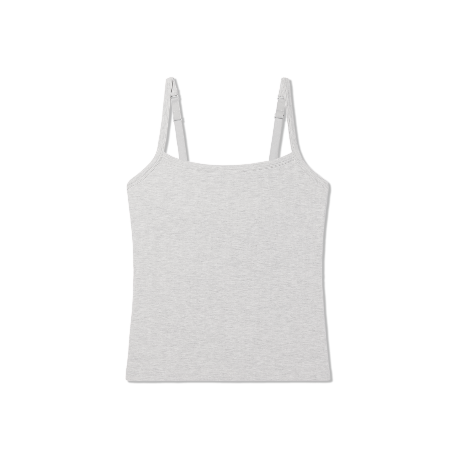 Women's Built-in Bra Seamless Cami - Varsity Grey Heather L [10024]