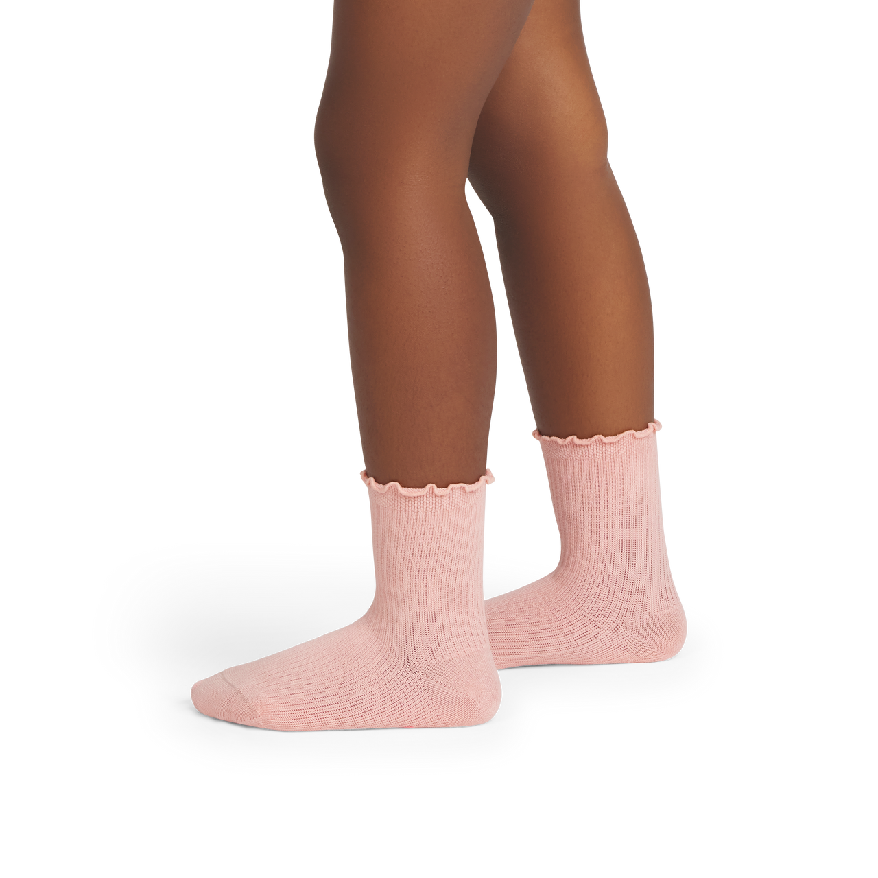 Ruffle Rib Calf Socks - shell pink JO1 [10095]