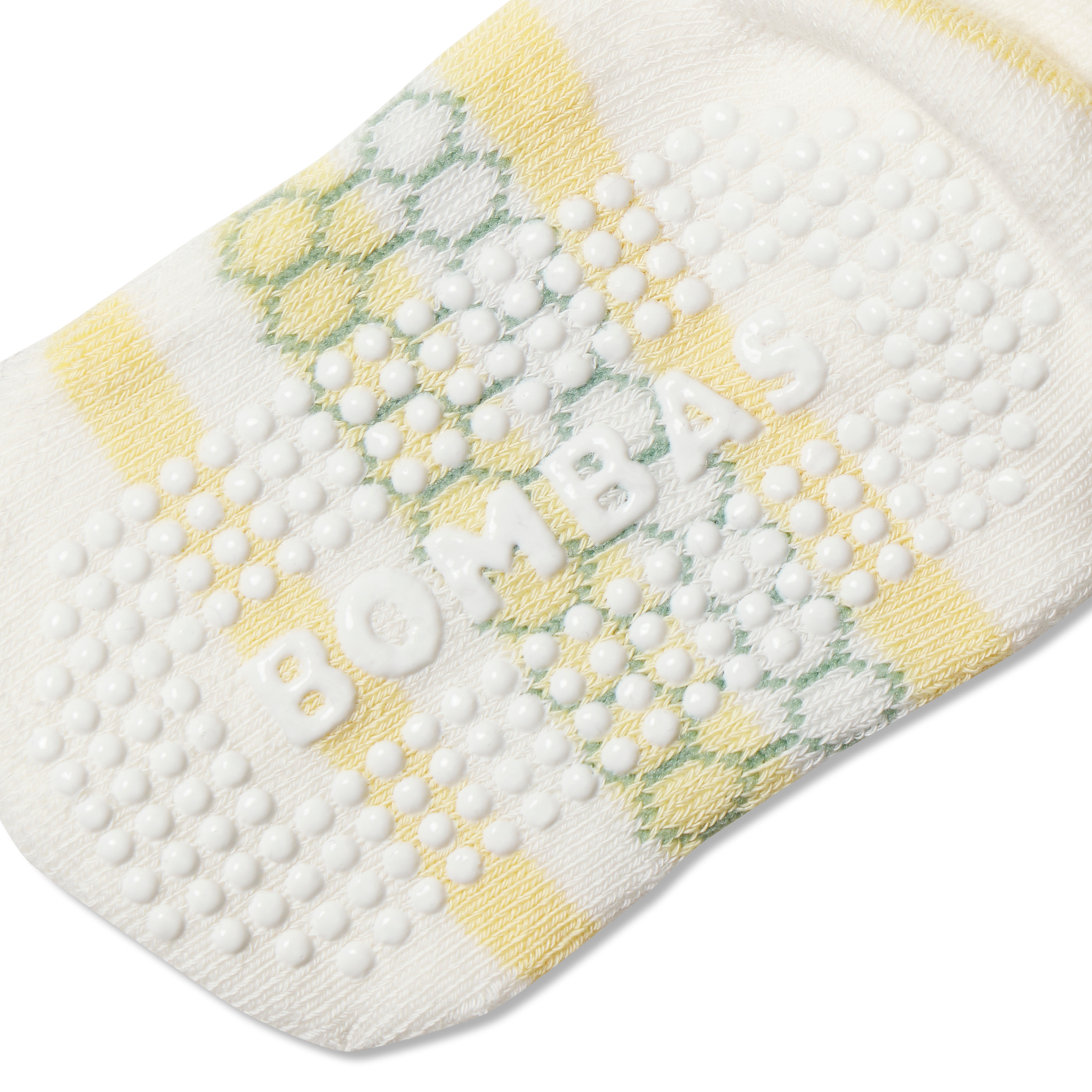 Toddler Gripper Ankle Socks - soft white meringue Detail [10139]