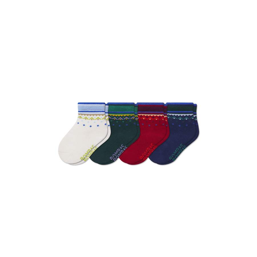 Toddler Lightweight Calf Sock 4-Pack - Modern Studio Step