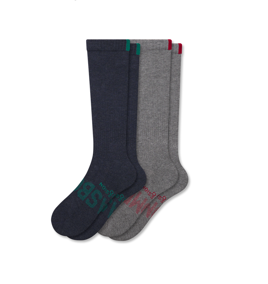 Women’s Everyday Compression Knee High Sock 2-Pack Gift Box - Performance Fit