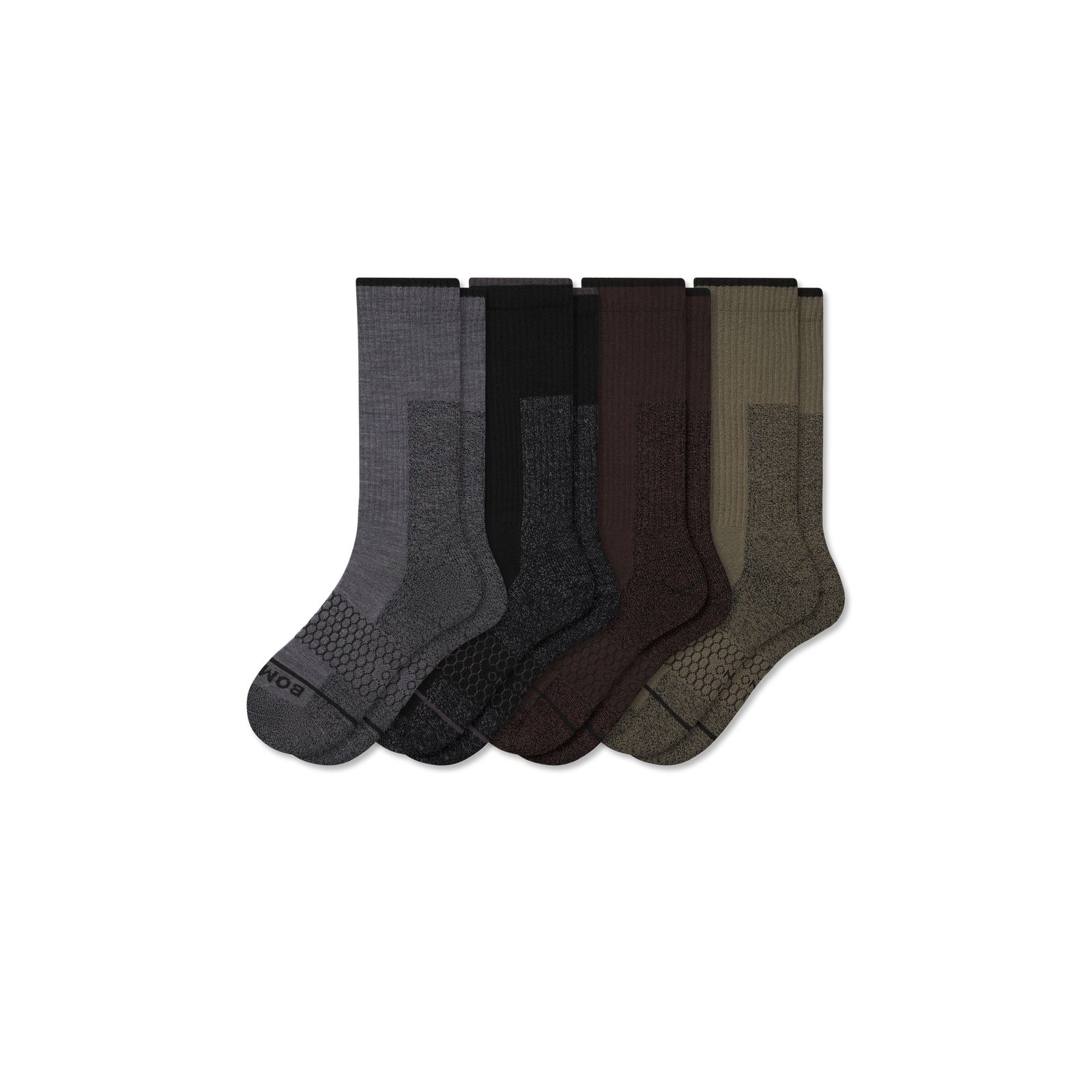 Ultra Strong Merino Blend Calf Sock 4-Pack - Mixed L [10255]