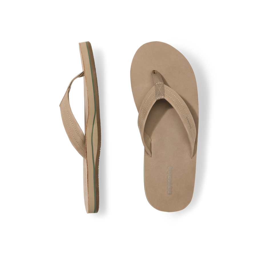 Men's Sunrise Leather Flip Flop - Plush Morning Wear