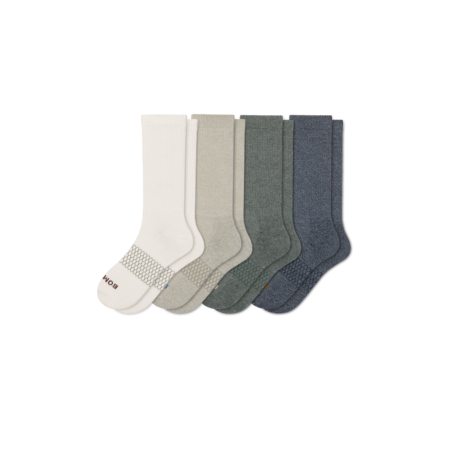 Men's Marl Calf Sock 4-Pack - Weekend Travel Comfort