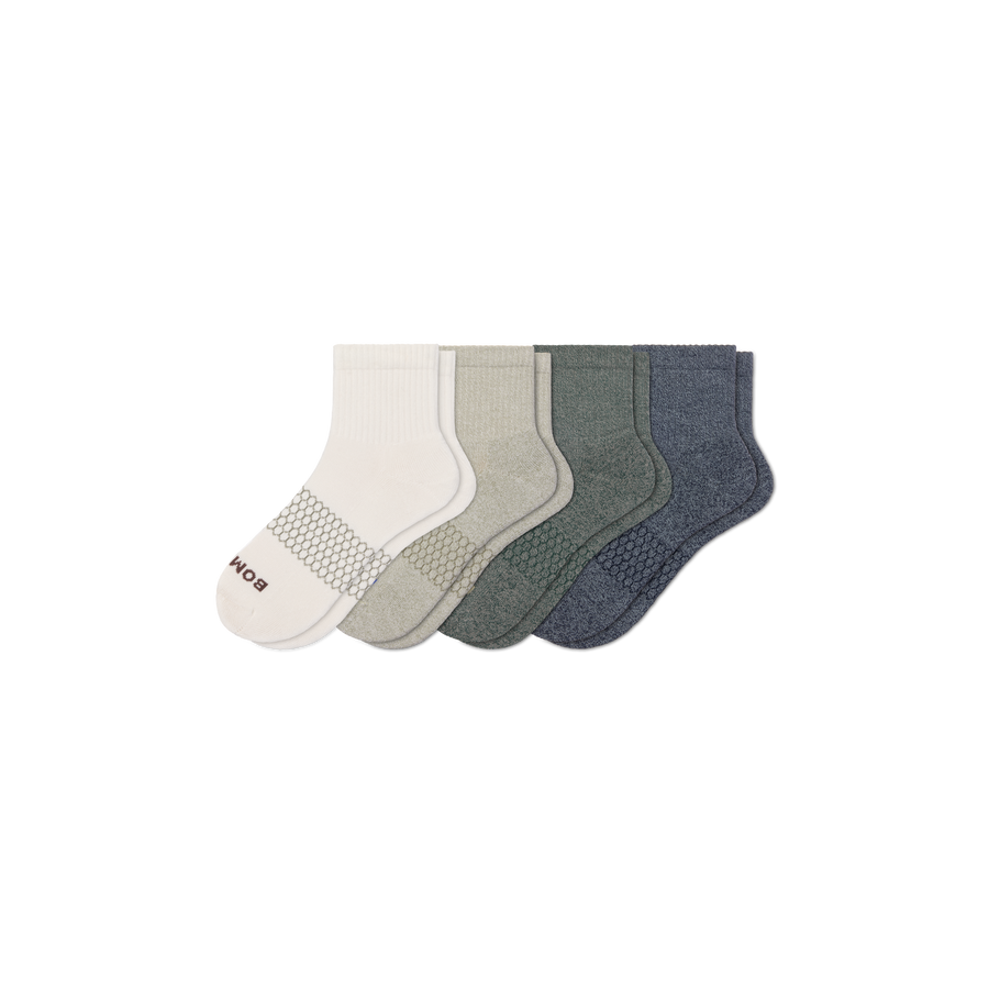 Men's Quarter Sock 4-Pack - Steady Home Fit