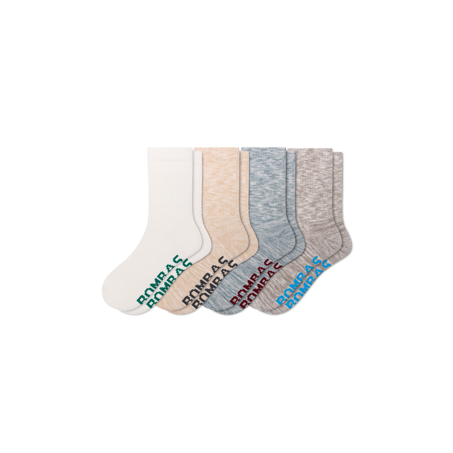 Women's Summer Ragg Half Calf Sock 4-Pack - Comfort Crew Wear