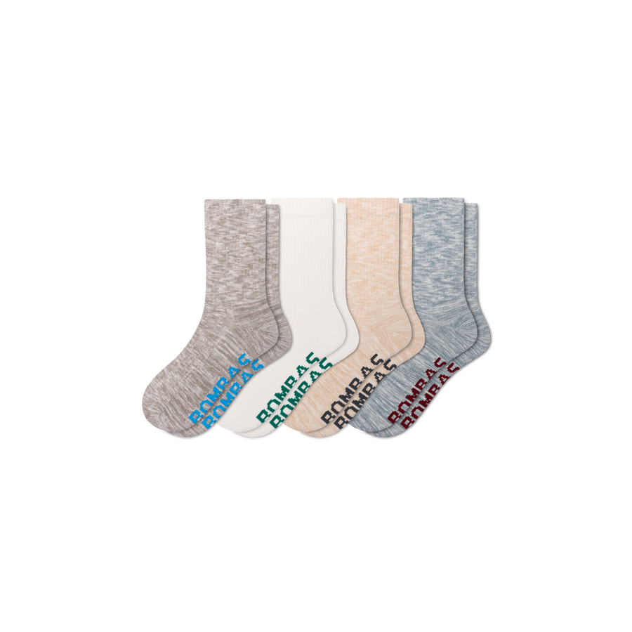 Men's Summer Ragg Half Calf Sock 4-Pack - Smooth Weekend Pair