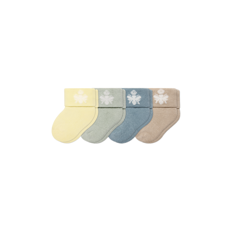 Baby Sock 4-Pack (0-6 Months) - Soft School Wear