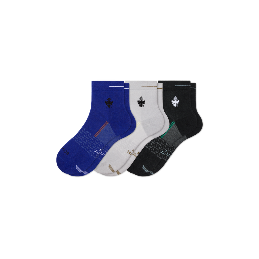 Men's Run Quarter Sock 3-Pack - Active Low Cut Support
