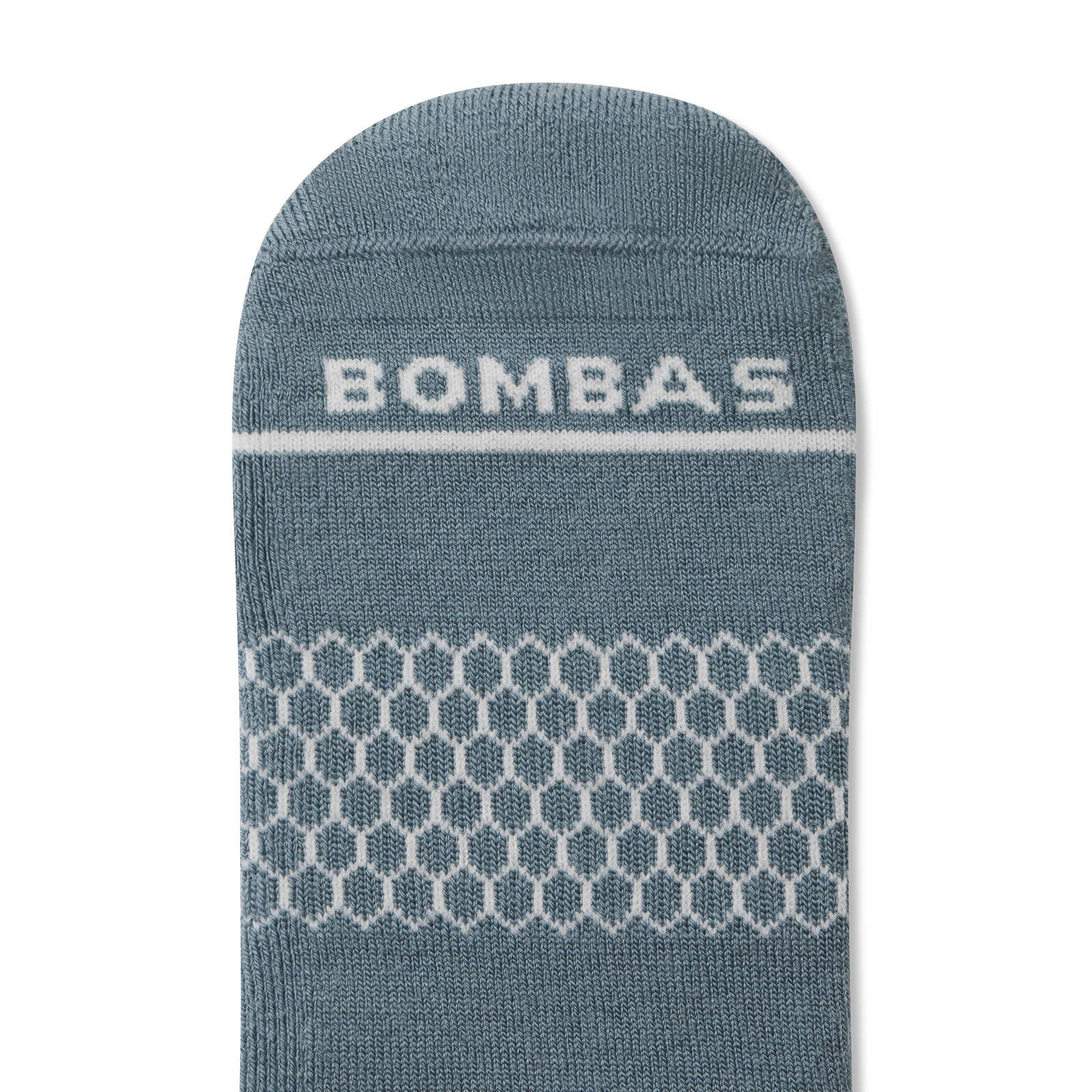 Youth Merino Wool Blend Calf Socks - Grey Surf Detail [3535]