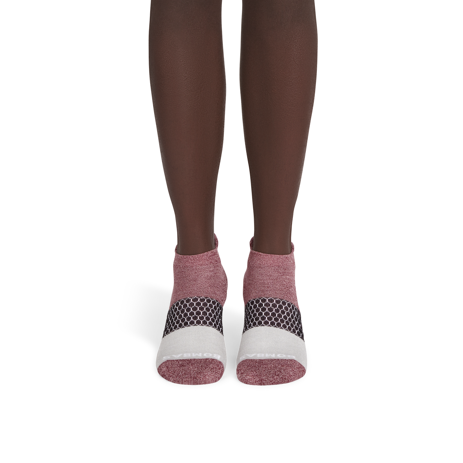 Tri-Block Ankle Sock - wine charcoal MO1 [3628]