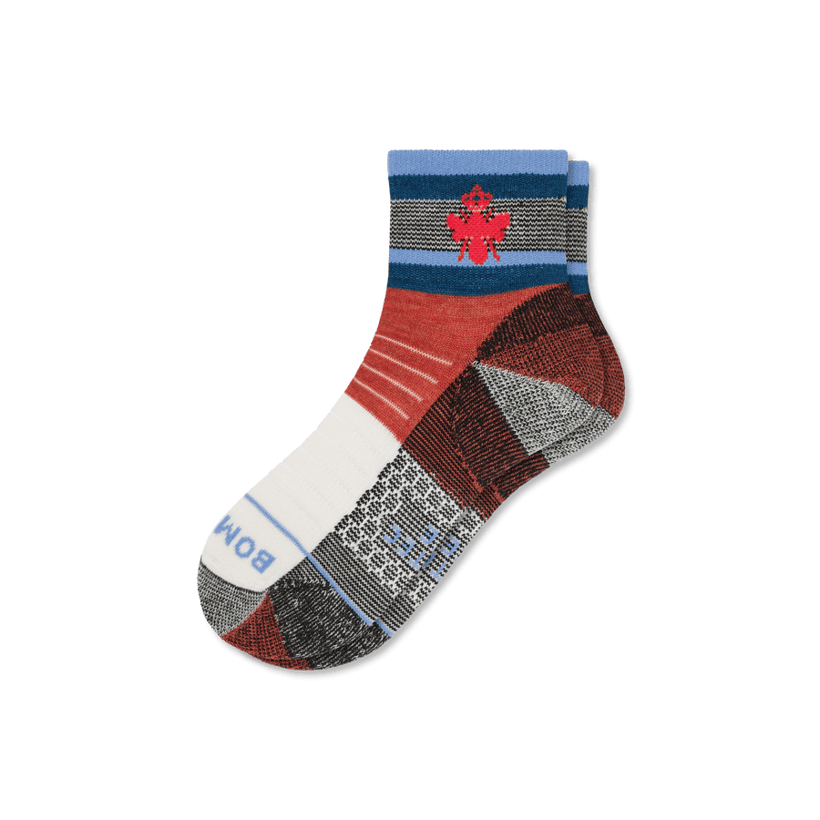 Cotopaxi x Bombas Merino Wool Blend Hiking Quarter Socks - Modern No Show Wear