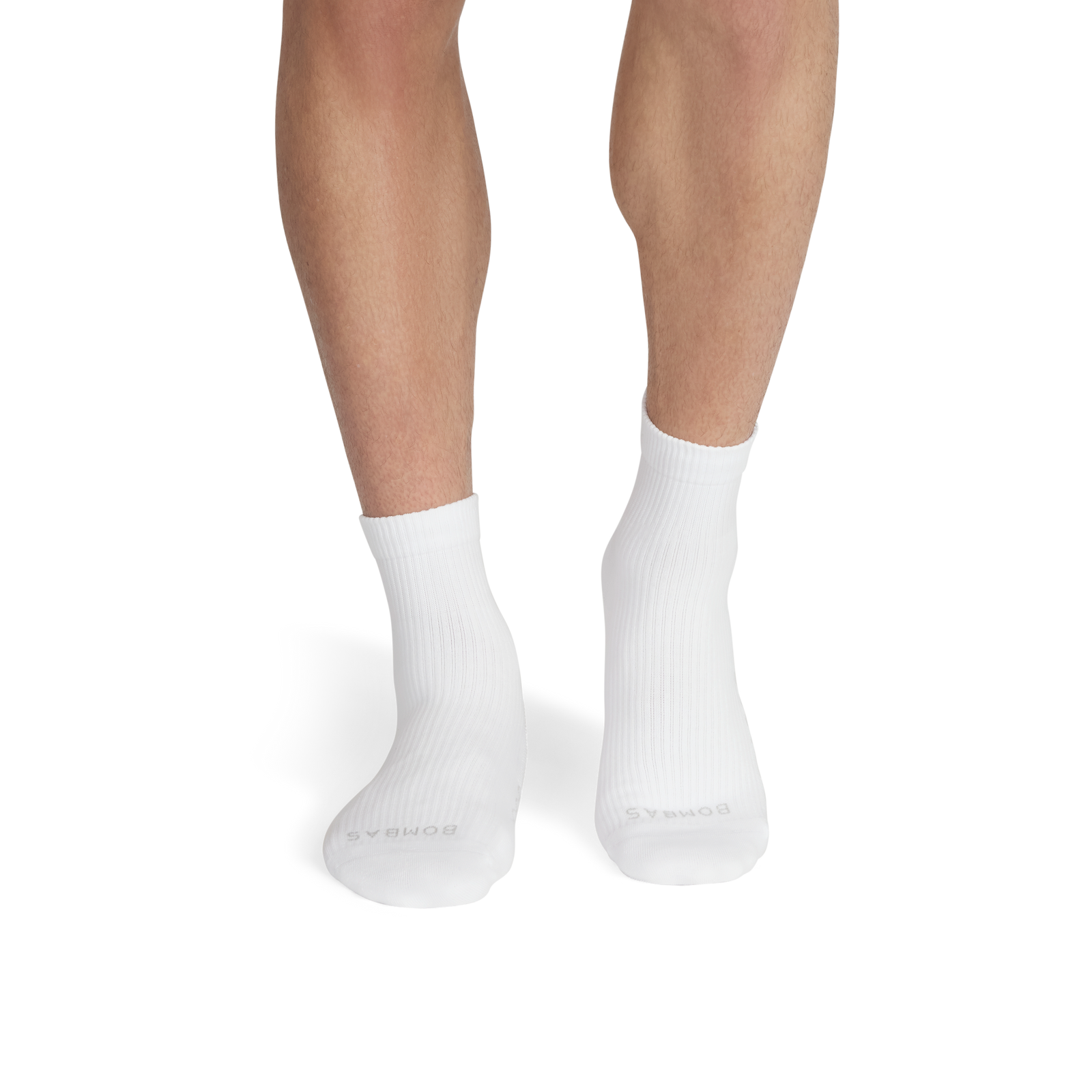 Modern Rib Quarter Sock - Bright White MO1 [5702]