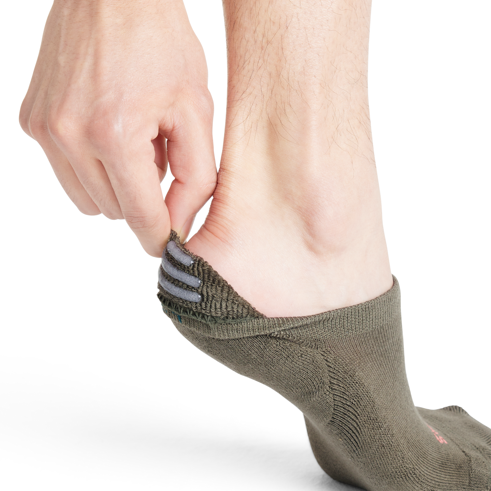 Cushioned No Show Sock Olive Grove MO3