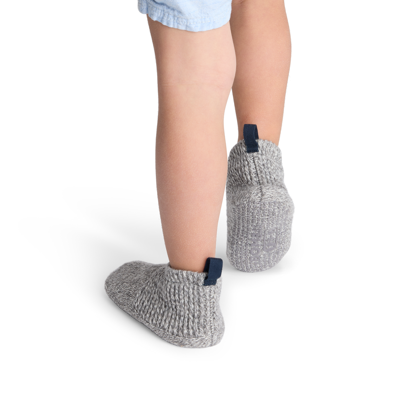 Toddler Marl Gripper Slipper - Medium Grey Heather TO2 [6721]