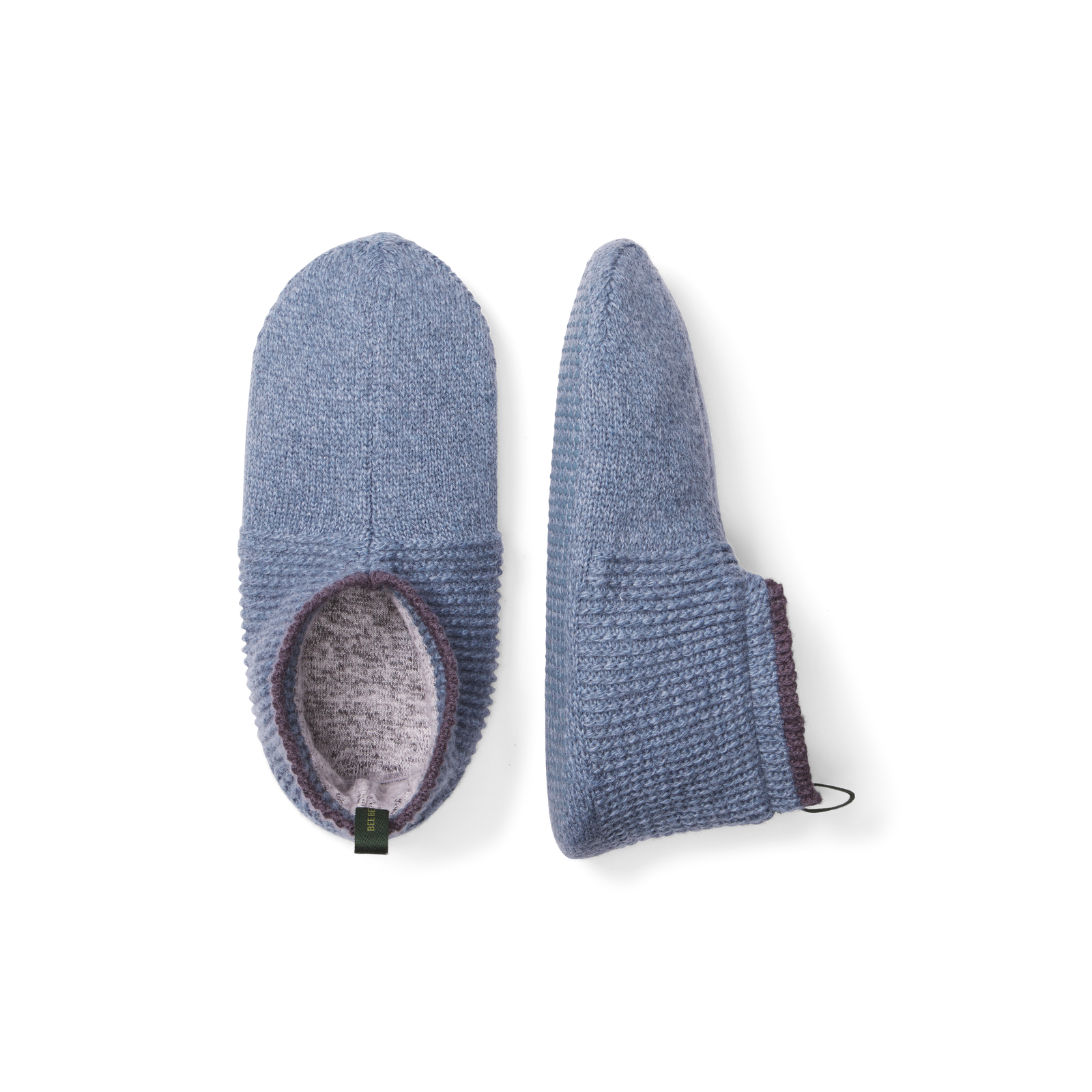 Adult Marl Gripper Slipper - Blue Smoke L [7069]