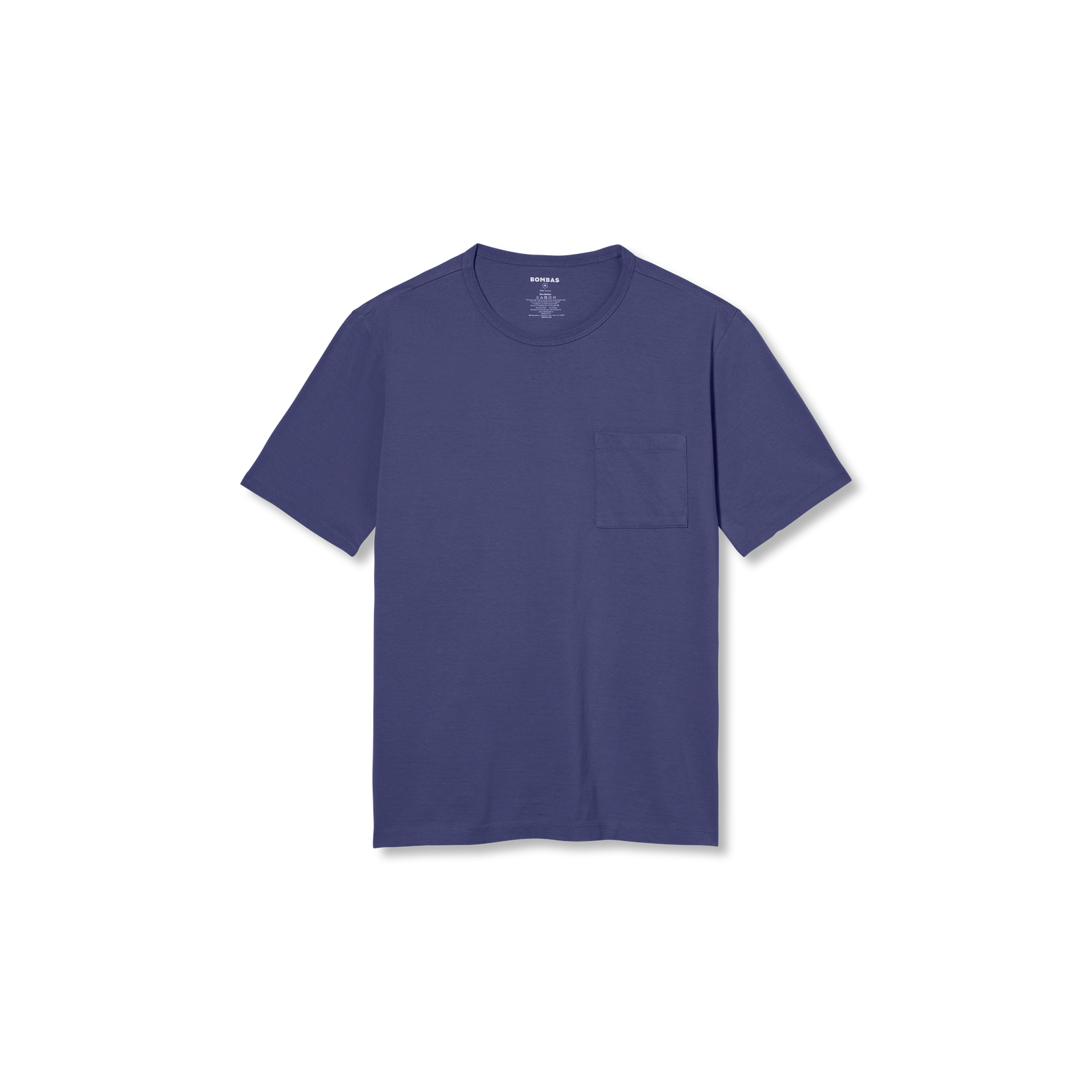 Premium Weight Pocket Crew Neck T-Shirt - Light Indigo L [7248]