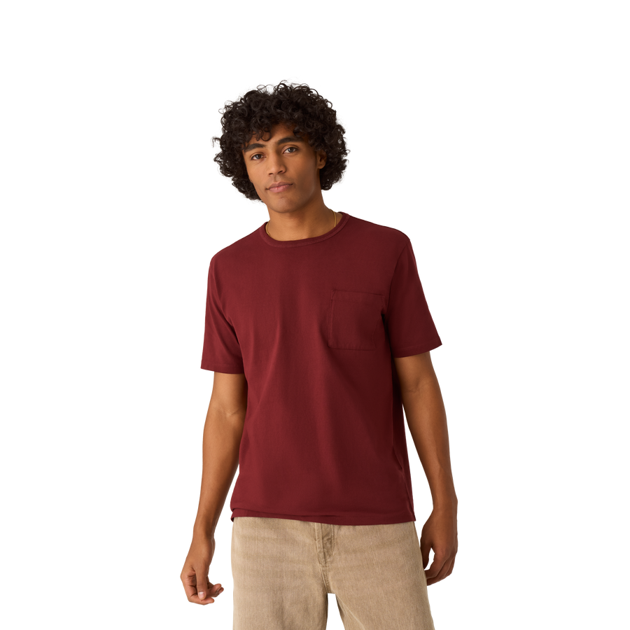 Men’s Premium Weight Pocket Crew Neck T-Shirt - Clean Layer Fit