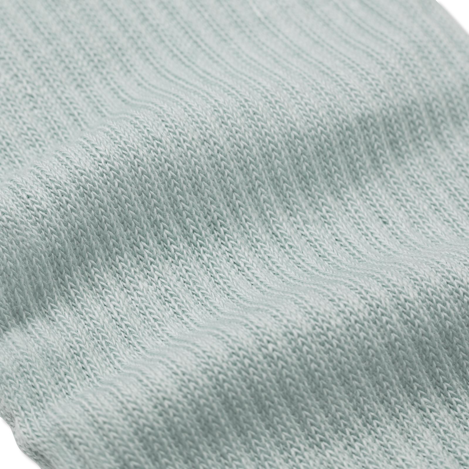 Modern Rib Calf Socks - Misty Sky Detail [7406]