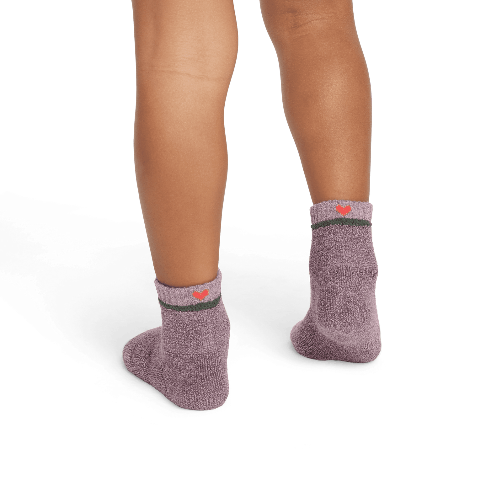 Toddler Cotton Terry Calf Socks spanishrose-steelpruple--2-transparent