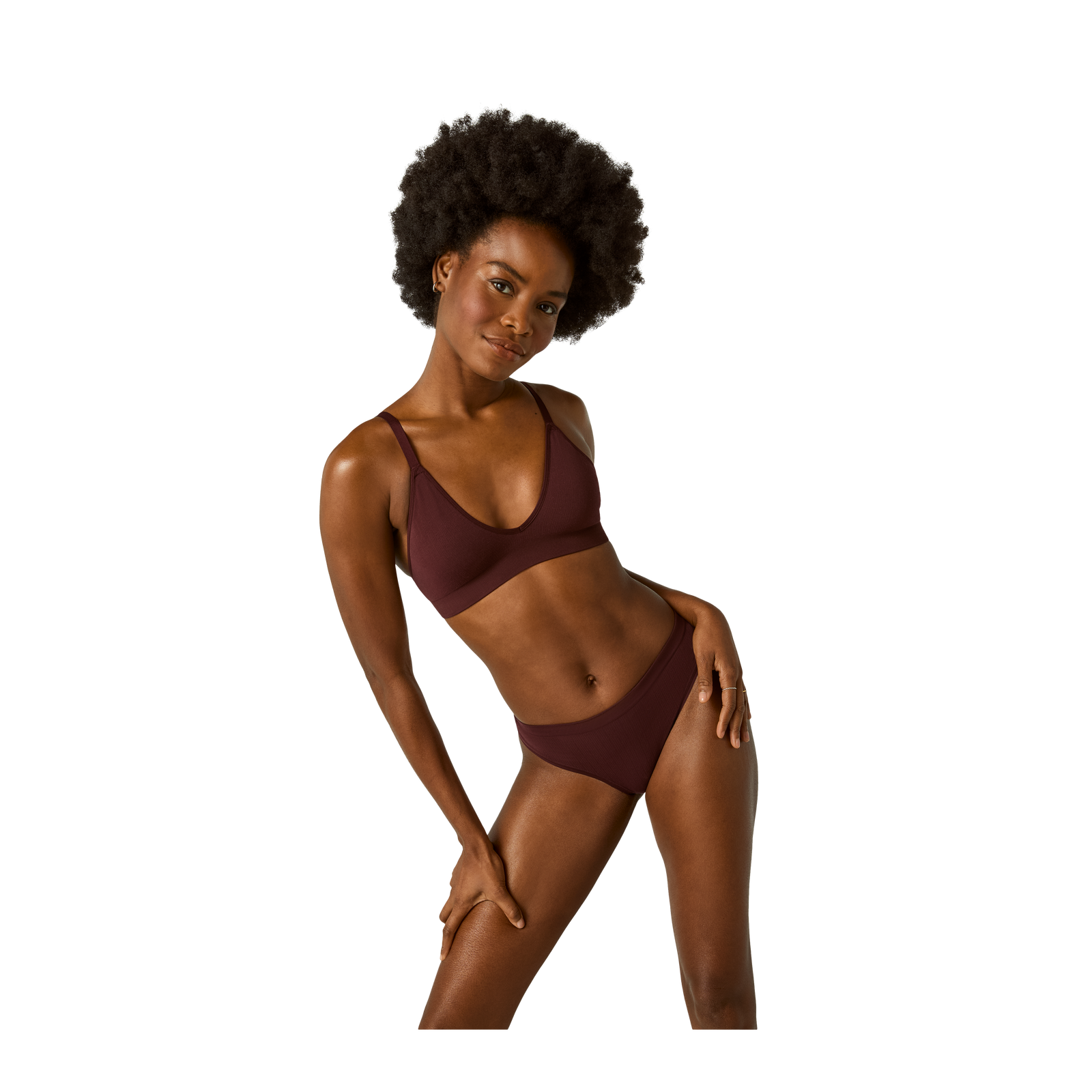 Seamless Thong - Chocolate Brown WO3 [7714] [Full Length]