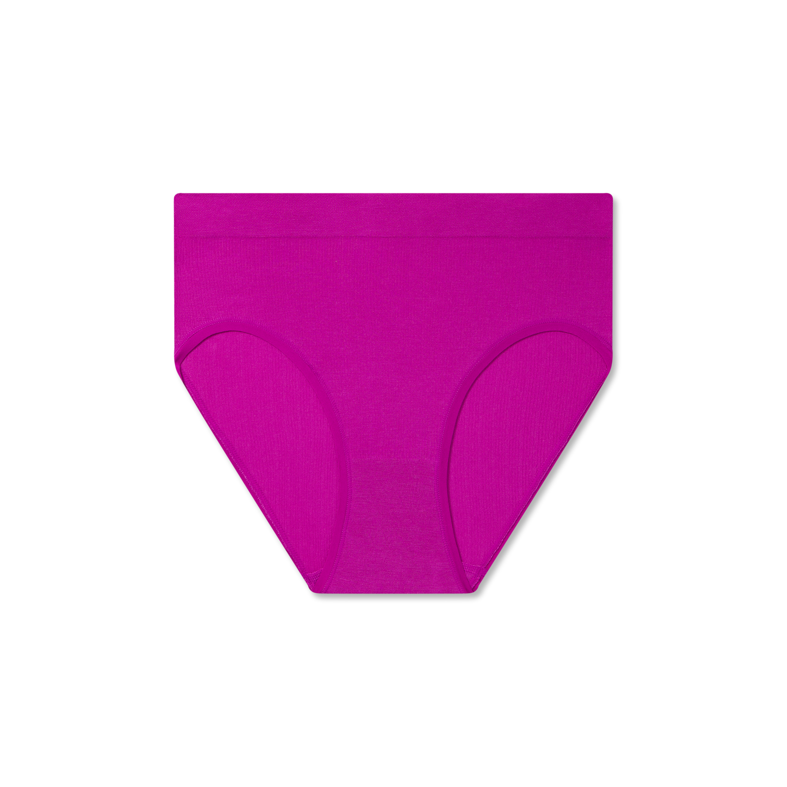 Women's Seamless High Rise Brief - Vivid Magenta L [7718]
