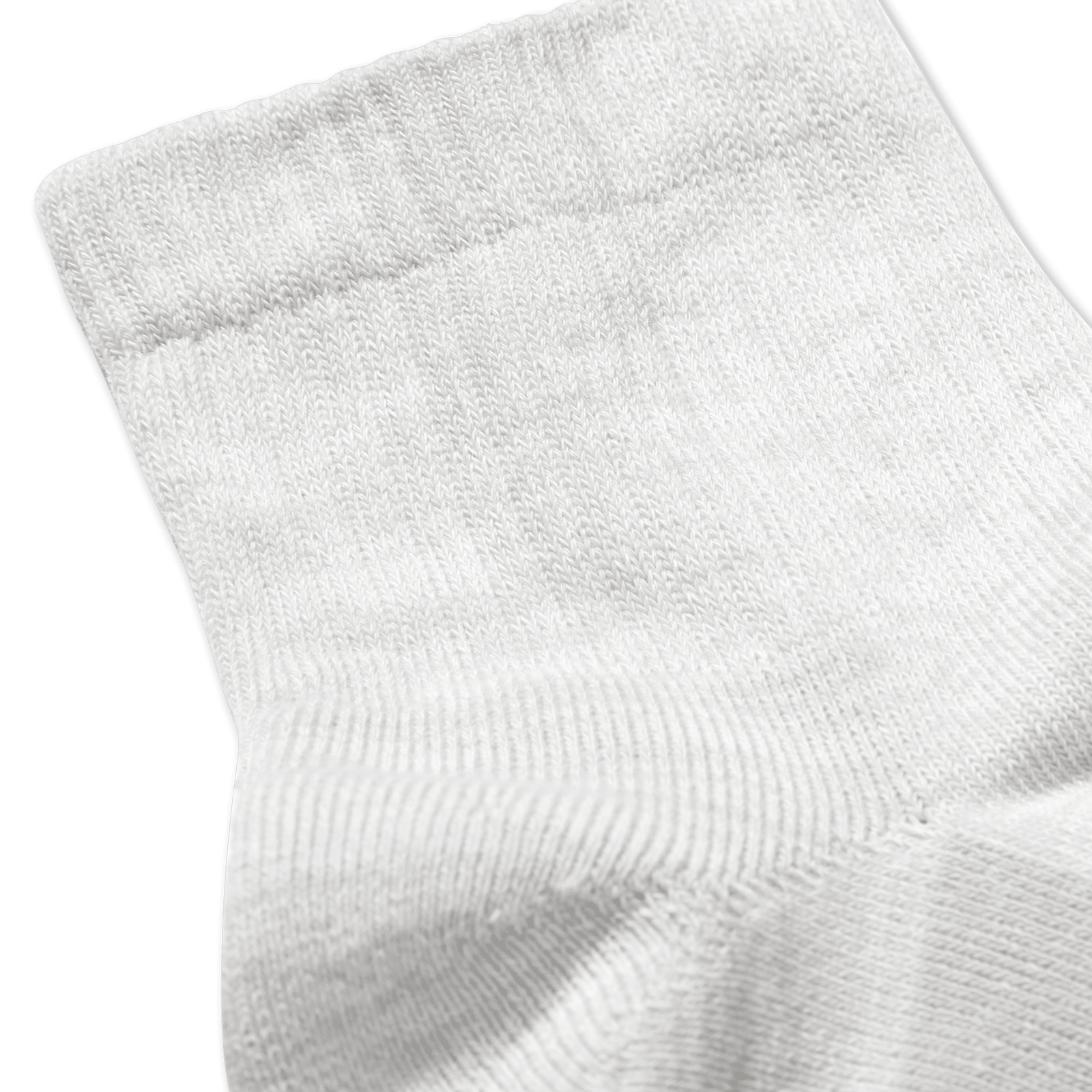 Two Tone Quarter Socks - Harbor Grey Detail [7792]