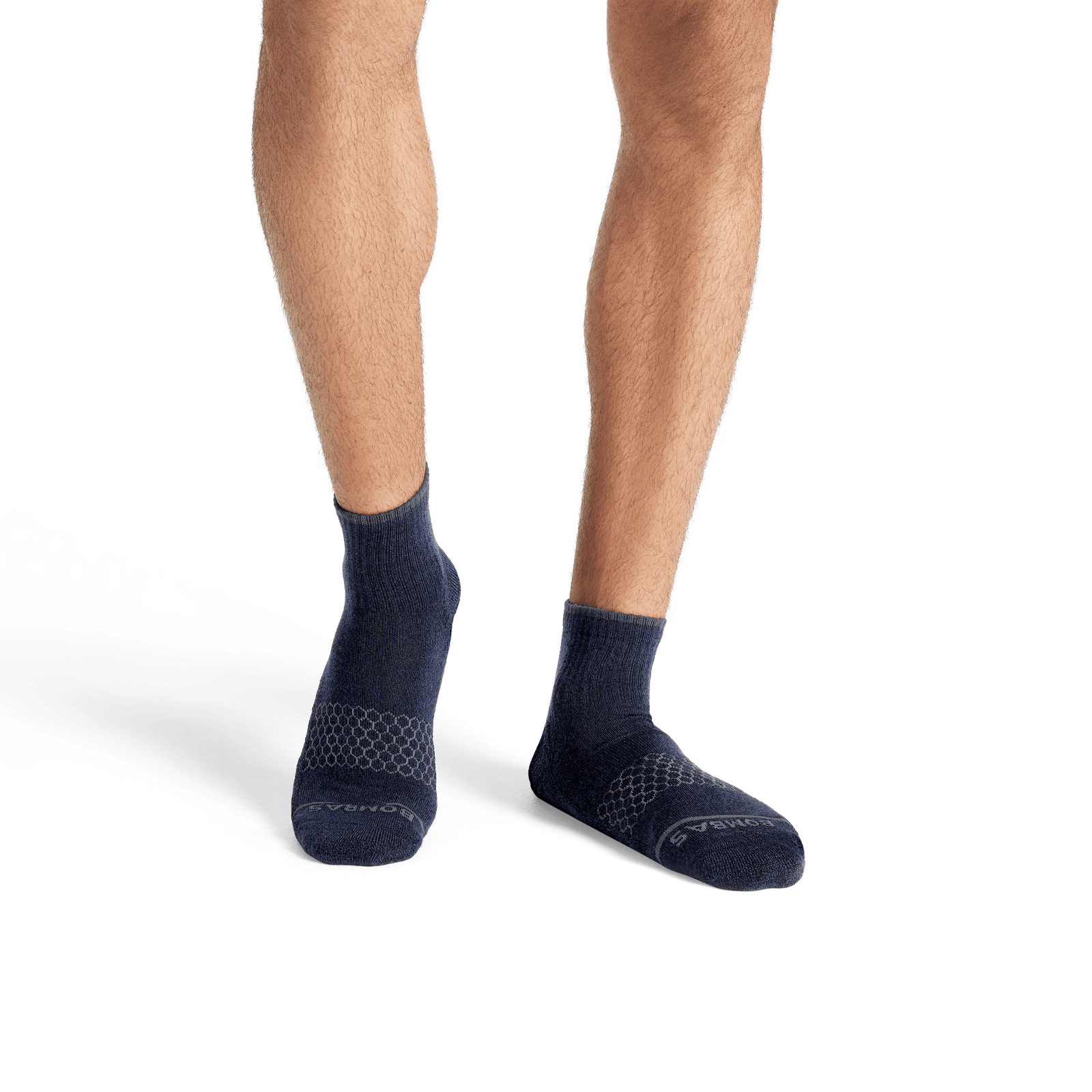 Merino Wool Blend Quarter Sock - Navy MO1 [7797]