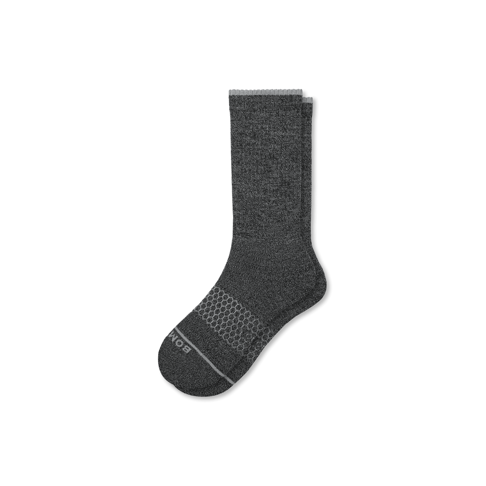 Merino Wool Blend Calf Socks - Charcoal L [7800]