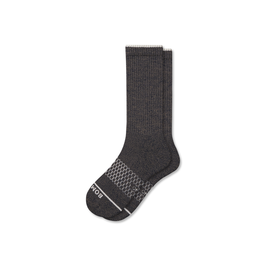 Men's Merino Wool Blend Calf Socks - Daily No Show Cushion