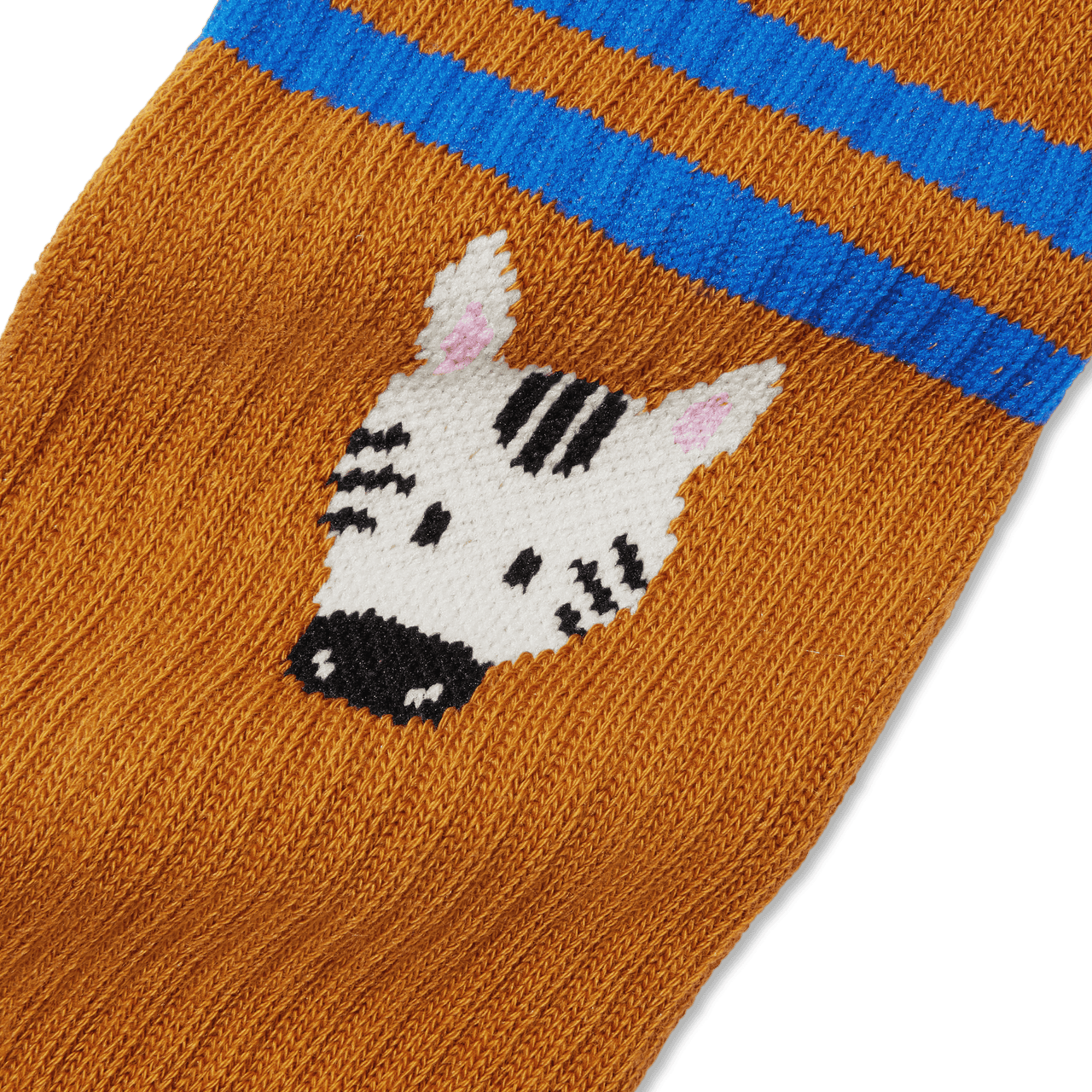 Safari Stripe Calf Socks - Sienna Detail [7821]