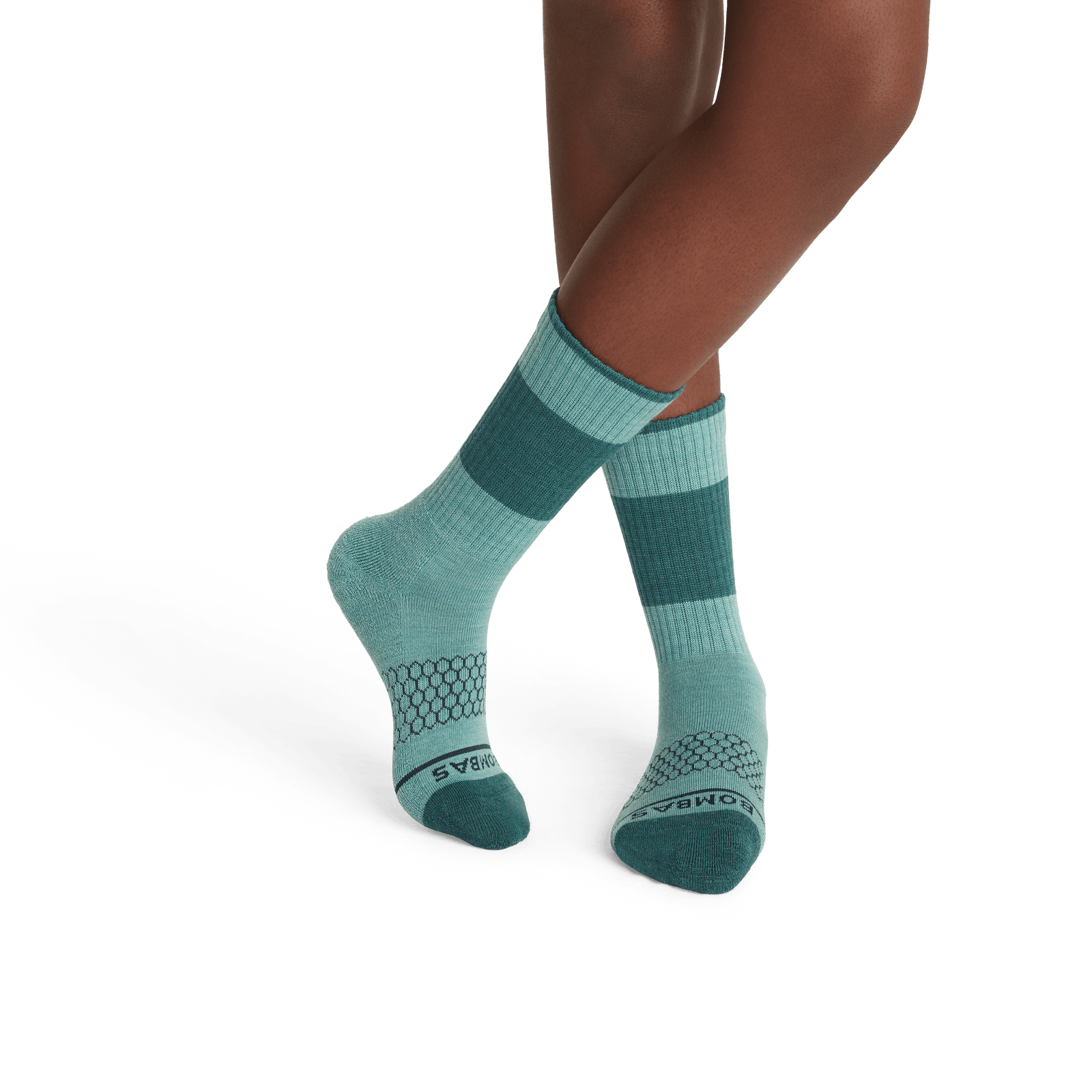 Merino Wool Blend Calf Socks youth algaegreenhtr-2-transparent