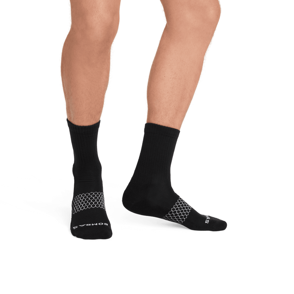 Solids Half Calf Socks black-MO-3-transparent