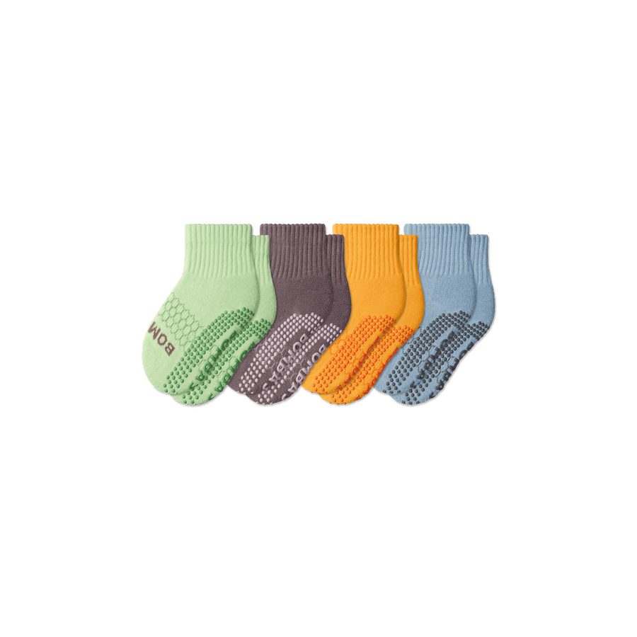 Toddler Gripper Calf Socks 4-Pack - Weekend Recovery Pair