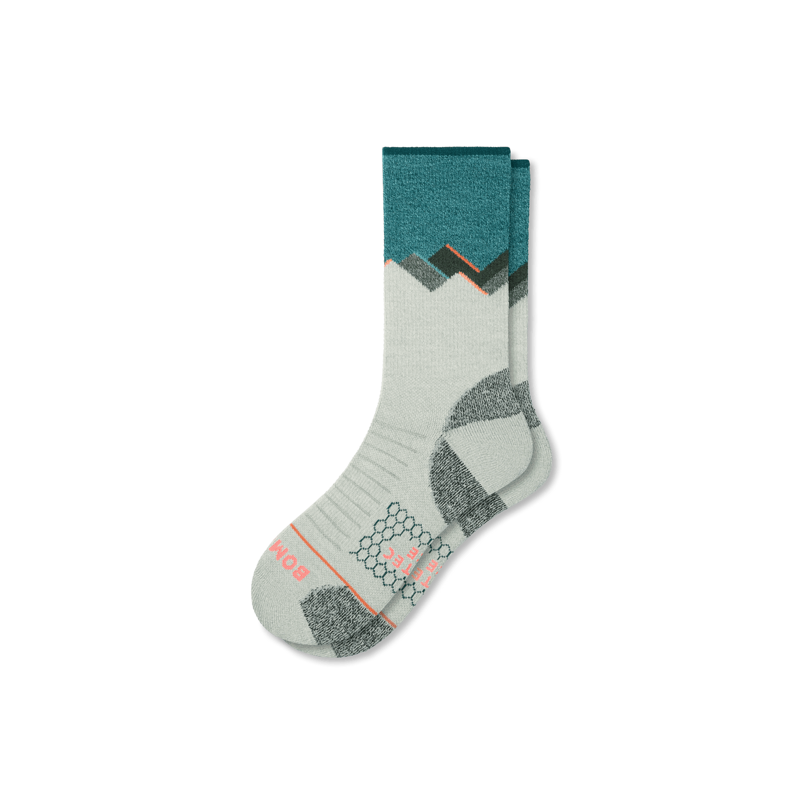 Merino Wool Blend Hiking Calf Socks - Putty Green L [8082]