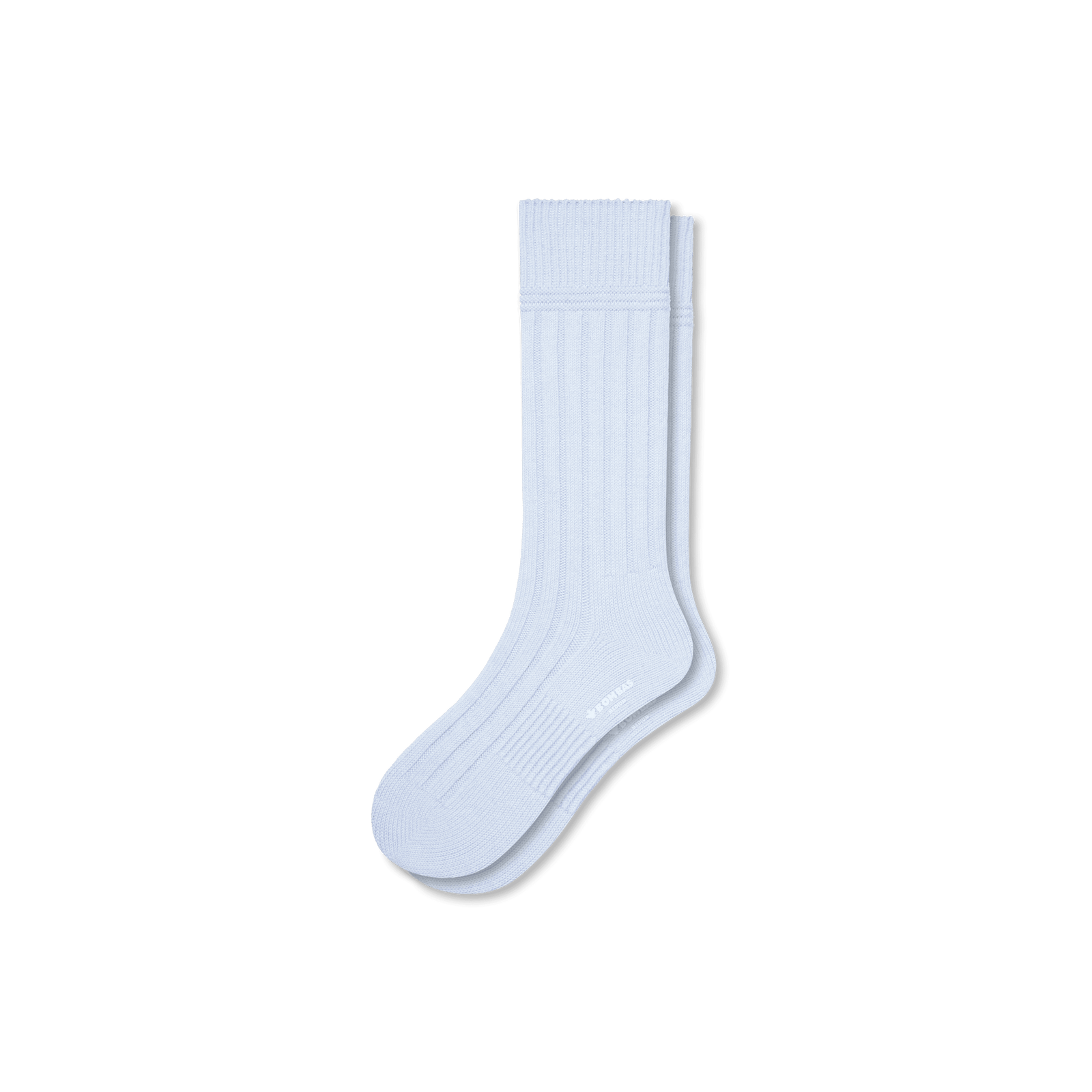 Merino Cashmere Blend Calf Socks - Halo Blue L [8155]