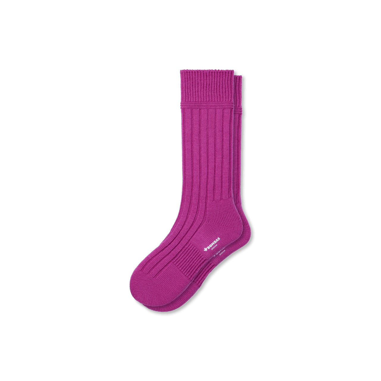 Merino Cashmere Blend Calf Socks - Prickly Pear L [8155]