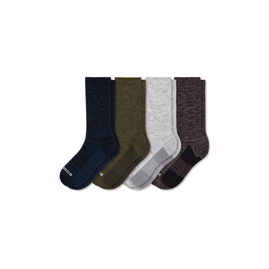 Men’s Two Tone Calf Sock 4-Pack - Comfort Home Rotation