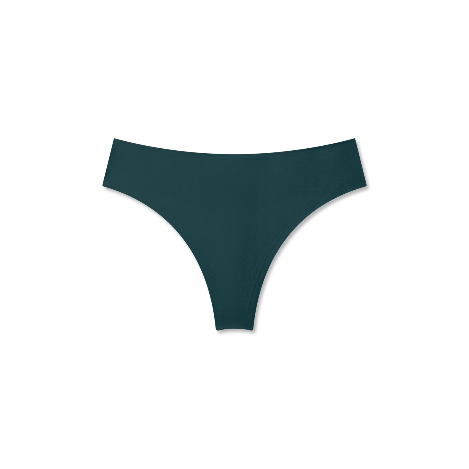 Women's No Show Thong - Teal Pine L [8275]