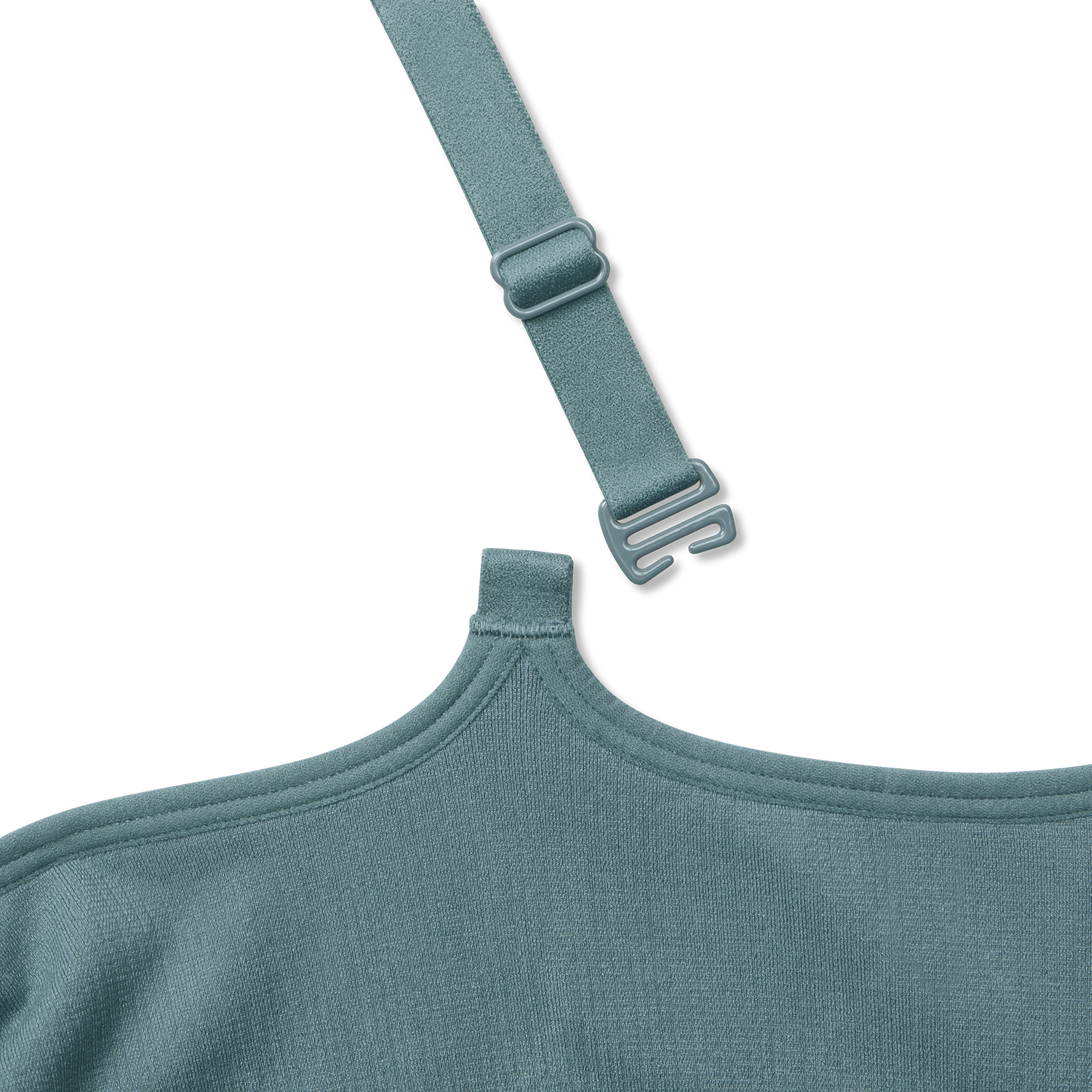 Seamless Scoop Bralette - Grey Surf Detail [8343]