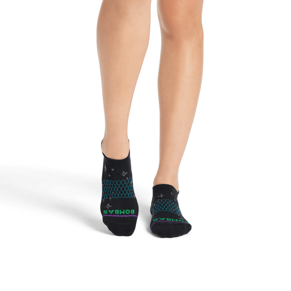 Wicked X Bombas Ankle Socks - Black WO1 [8502]