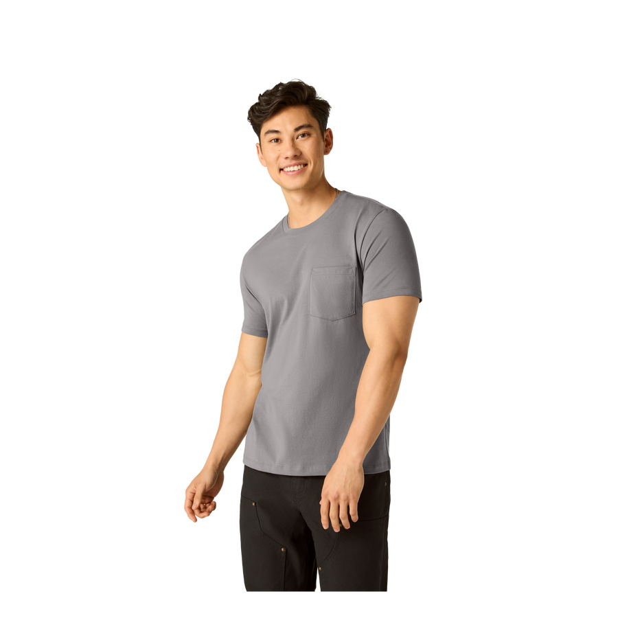 Men's Pima Cotton Pocket Crew Neck T-Shirt - Relaxed Everyday Comfort