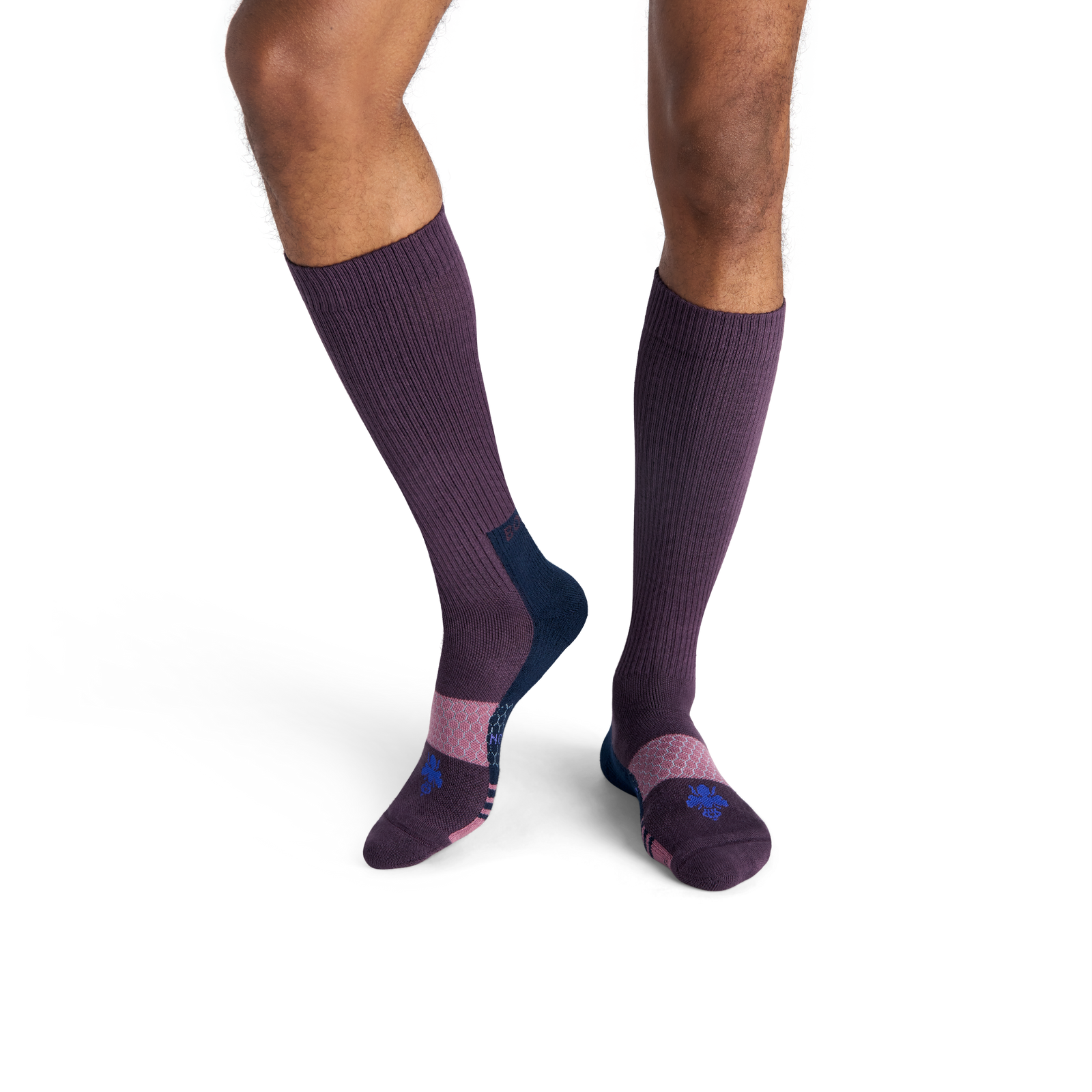 Performance Compression Knee High Socks - Purple Plum MO1 [8578]