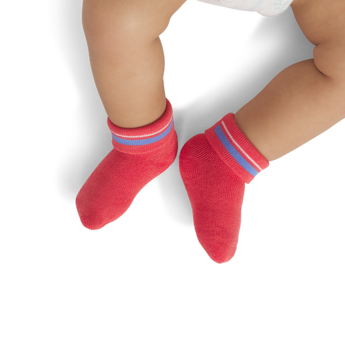 Valentine's Socks (0-6 Months) - Heirloom Red / Perisky BO1 [8654]