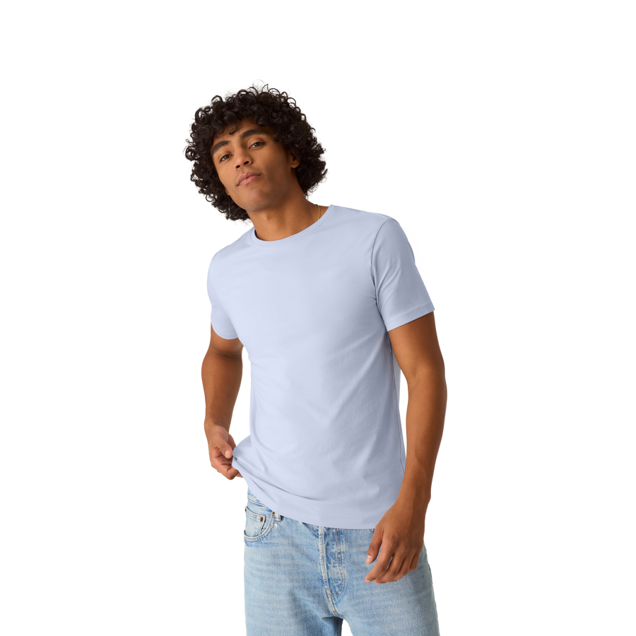 Men's Pima Cotton Slim Crew Neck T-Shirt - Easy Tank Layer