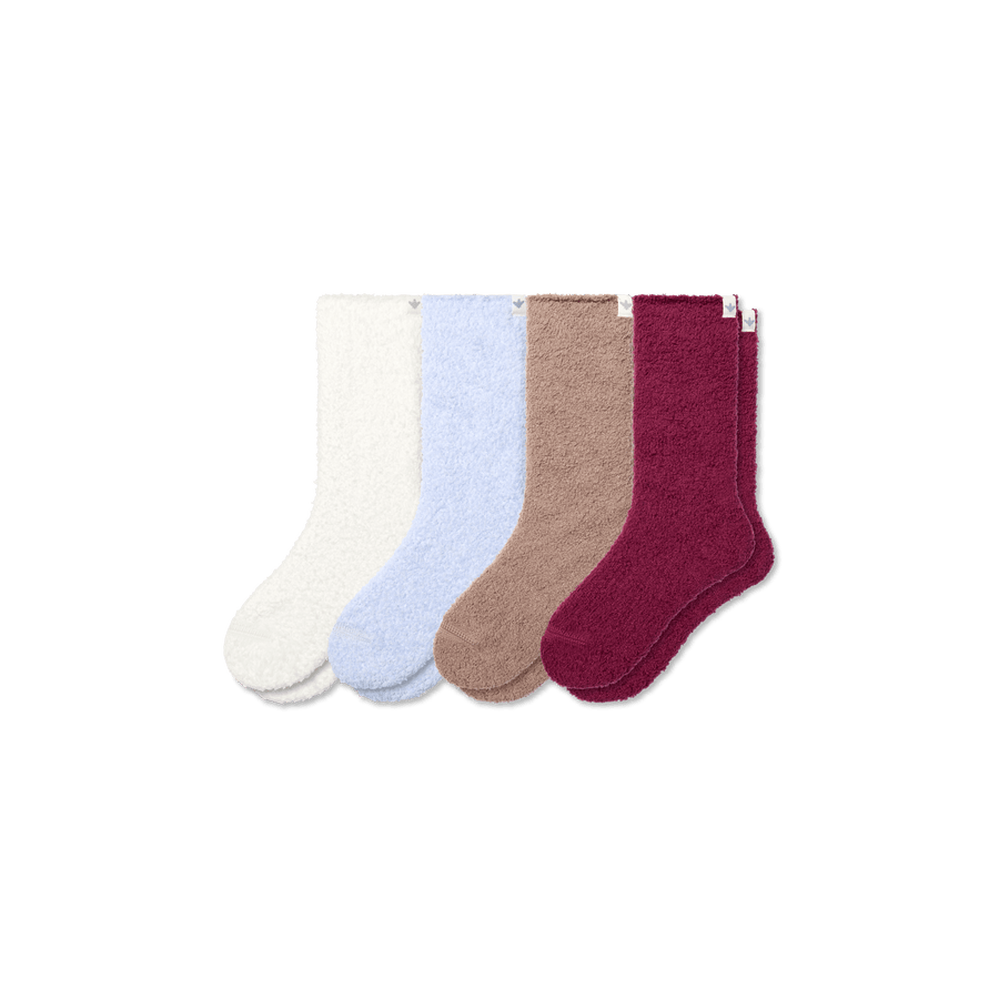 Youth Fuzzy Sock 4-Pack - Everyday Ankle Wear