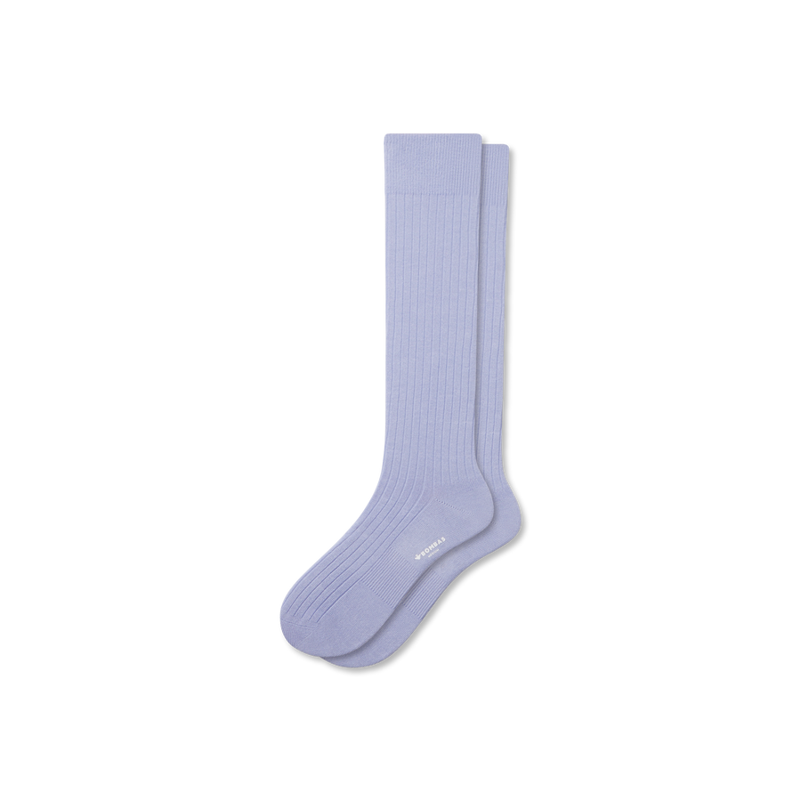 Men's Ribbed Dress Over The Calf Socks - Breathable Studio Rotation
