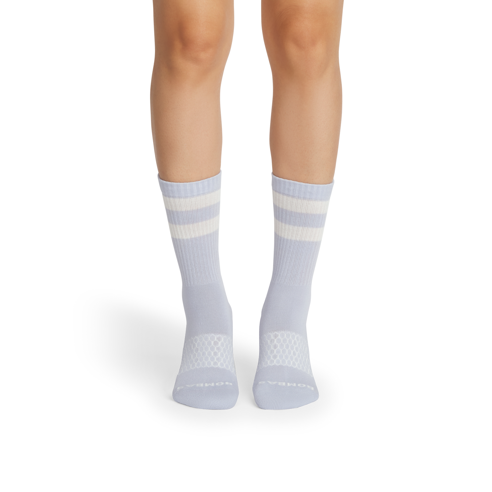 Women's Vintage Stripes Half Calf Socks - sky sail blue WO1 [8889]