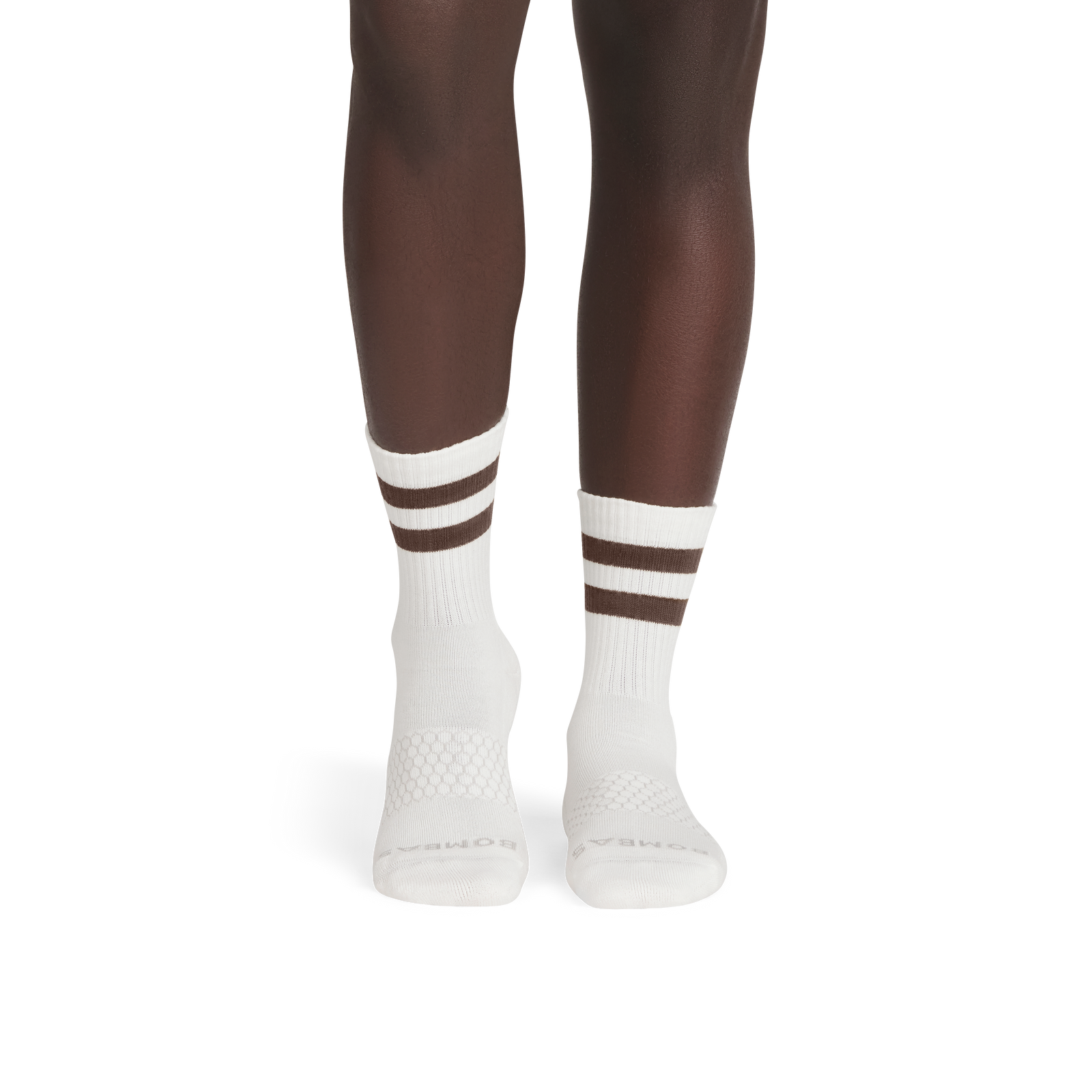 Men's Vintage Stripes Half Calf Socks - mushroom grey MO1 [8889]
