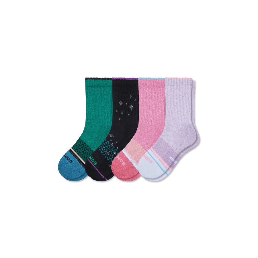 Youth Wicked X Bombas Calf Sock 4-Pack - Easy Multipack